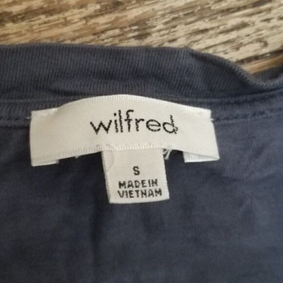 Wilfred Reve Short Sleeve Crochet Hem Top – Grey, S - Picture 6 of 6